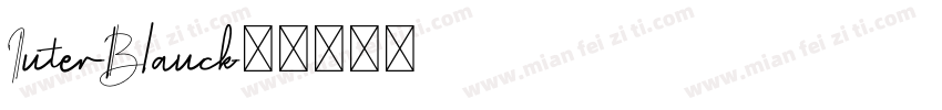 Inter-Blanck字体转换