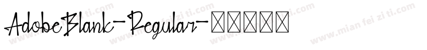 AdobeBlank-Regular字体转换