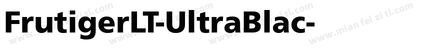 FrutigerLT-UltraBlac字体转换