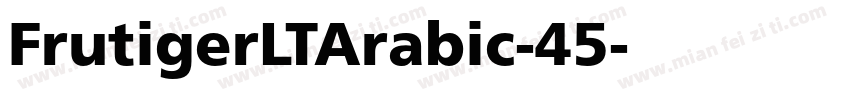 FrutigerLTArabic-45字体转换