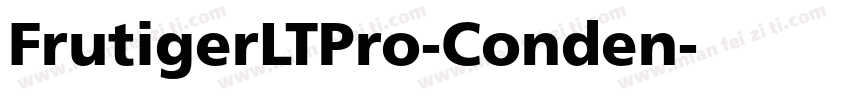 FrutigerLTPro-Conden字体转换
