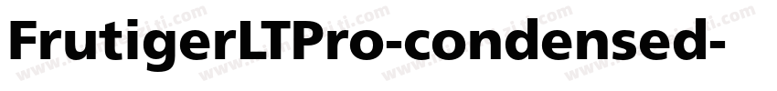 FrutigerLTPro-condensed字体转换