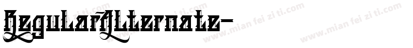 RegularAlternate字体转换
