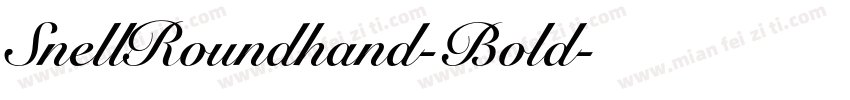 SnellRoundhand-Bold字体转换