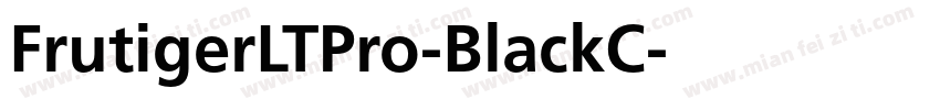 FrutigerLTPro-BlackC字体转换