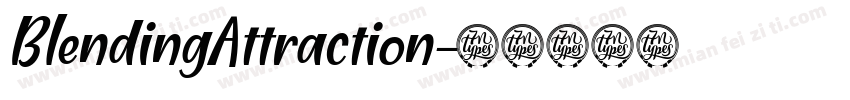 BlendingAttraction字体转换