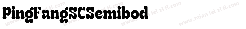 PingFangSCSemibod字体转换