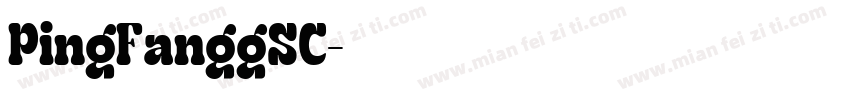 PingFanggSC字体转换