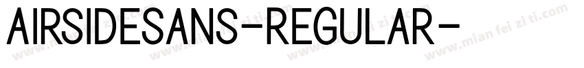 AirsideSans-Regular字体转换