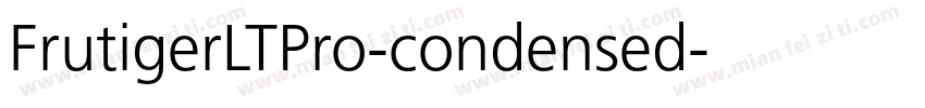 FrutigerLTPro-condensed字体转换