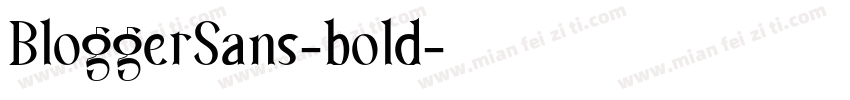 BloggerSans-bold字体转换