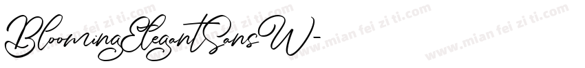 BloomingElegantSansW字体转换