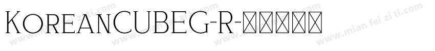 KoreanCUBEG-R字体转换