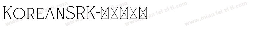 KoreanSRK字体转换