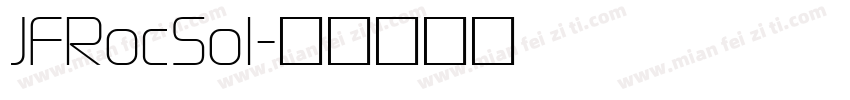 JFRocSol字体转换