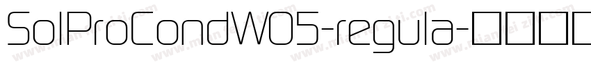SolProCondW05-regula字体转换