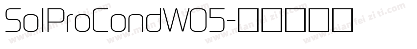 SolProCondW05字体转换