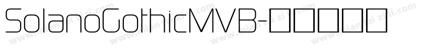 SolanoGothicMVB字体转换