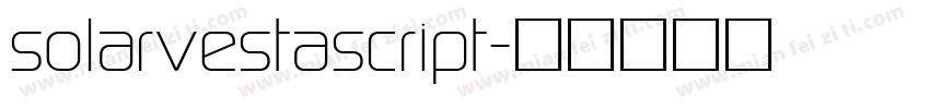 solarvestascript字体转换