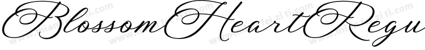 BlossomHeartRegular字体转换