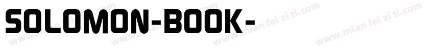 SOLOMON-BOOK字体转换