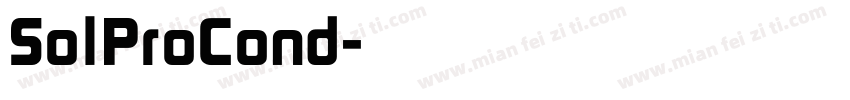 SolProCond字体转换