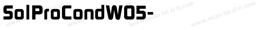 SolProCondW05字体转换