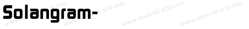 Solangram字体转换