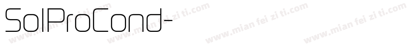 SolProCond字体转换