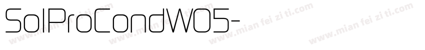 SolProCondW05字体转换