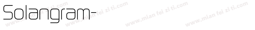 Solangram字体转换