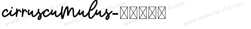 CirrusCumulus字体转换
