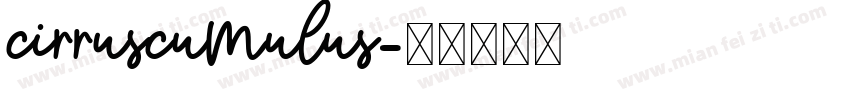 CirrusCumulus字体转换