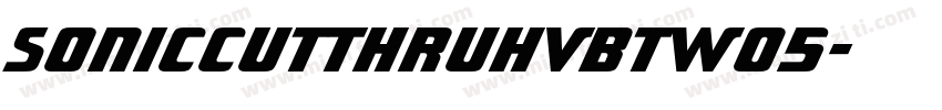 SonicCutThruHvBTW05字体转换
