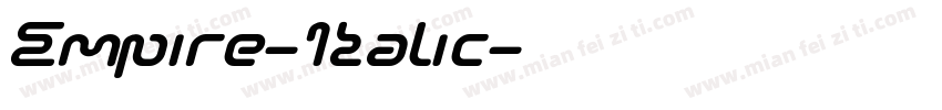 Empire-Italic字体转换