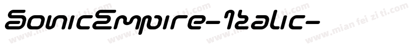 SonicEmpire-Italic字体转换