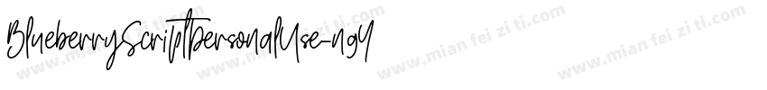 BlueberryScriptPersonalUse-n9YJ字体转换