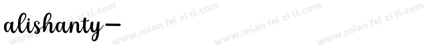 alishanty字体转换