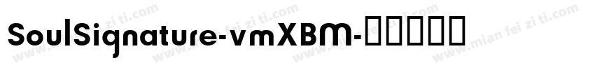 SoulSignature-vmXBM字体转换