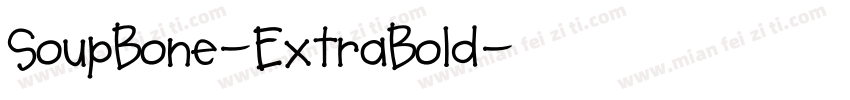 SoupBone-ExtraBold字体转换