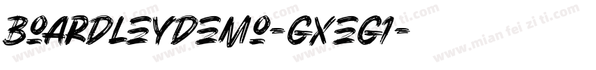 BoardleyDemo-gxEg1字体转换