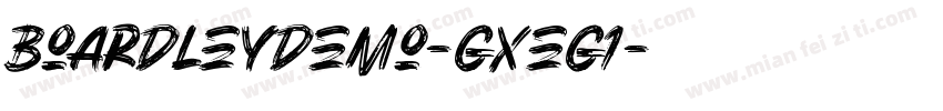 BoardleyDemo-gxEg1字体转换