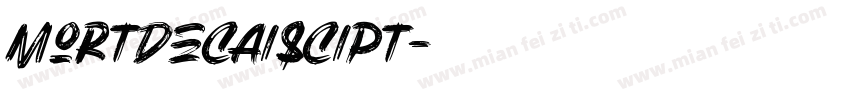 mortdecaiscipt字体转换