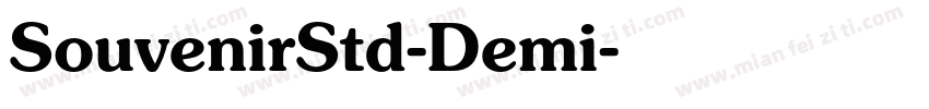SouvenirStd-Demi字体转换
