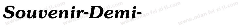 Souvenir-Demi字体转换