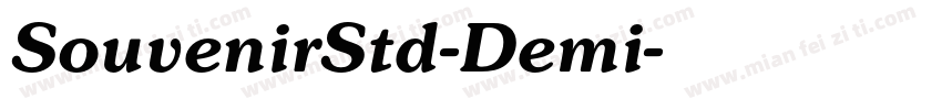 SouvenirStd-Demi字体转换