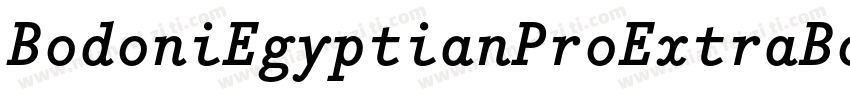 BodoniEgyptianProExtraBold字体转换