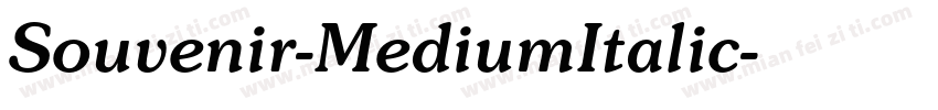 Souvenir-MediumItalic字体转换