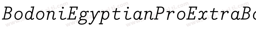 BodoniEgyptianProExtraBold字体转换