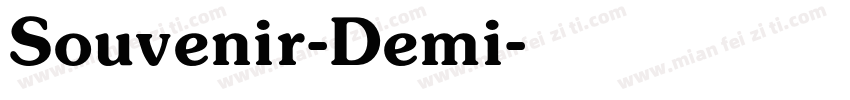 Souvenir-Demi字体转换